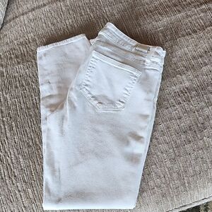 PAIGE Women's White Skinny Jeans